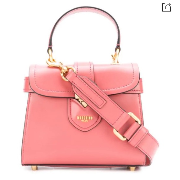 Moschino Handbags - Moschino • Rare Small Leather Satchel Bag
